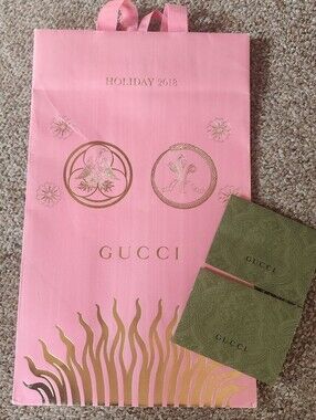 Gucci Shopping Bag & 2 Receipt Holders